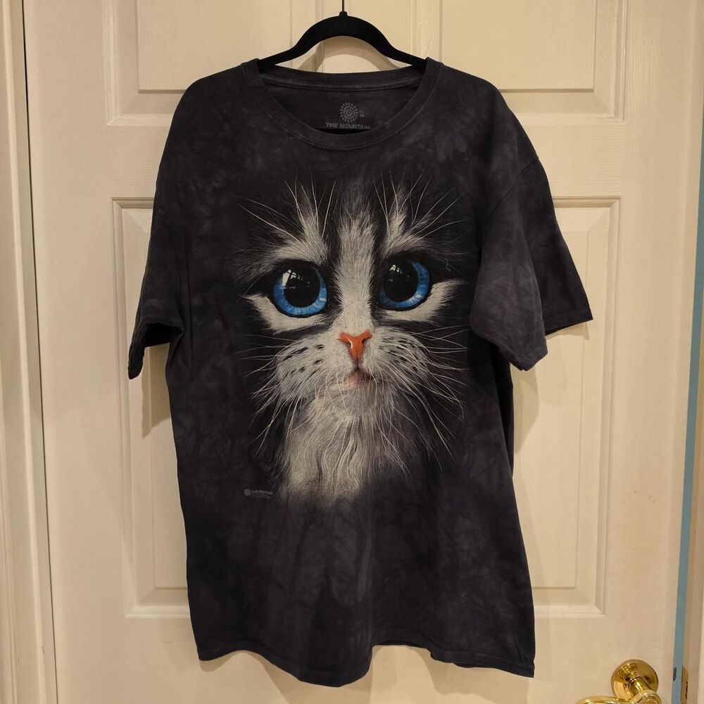 The Mountain Men's Tie-Dye Cat Graphic Tee